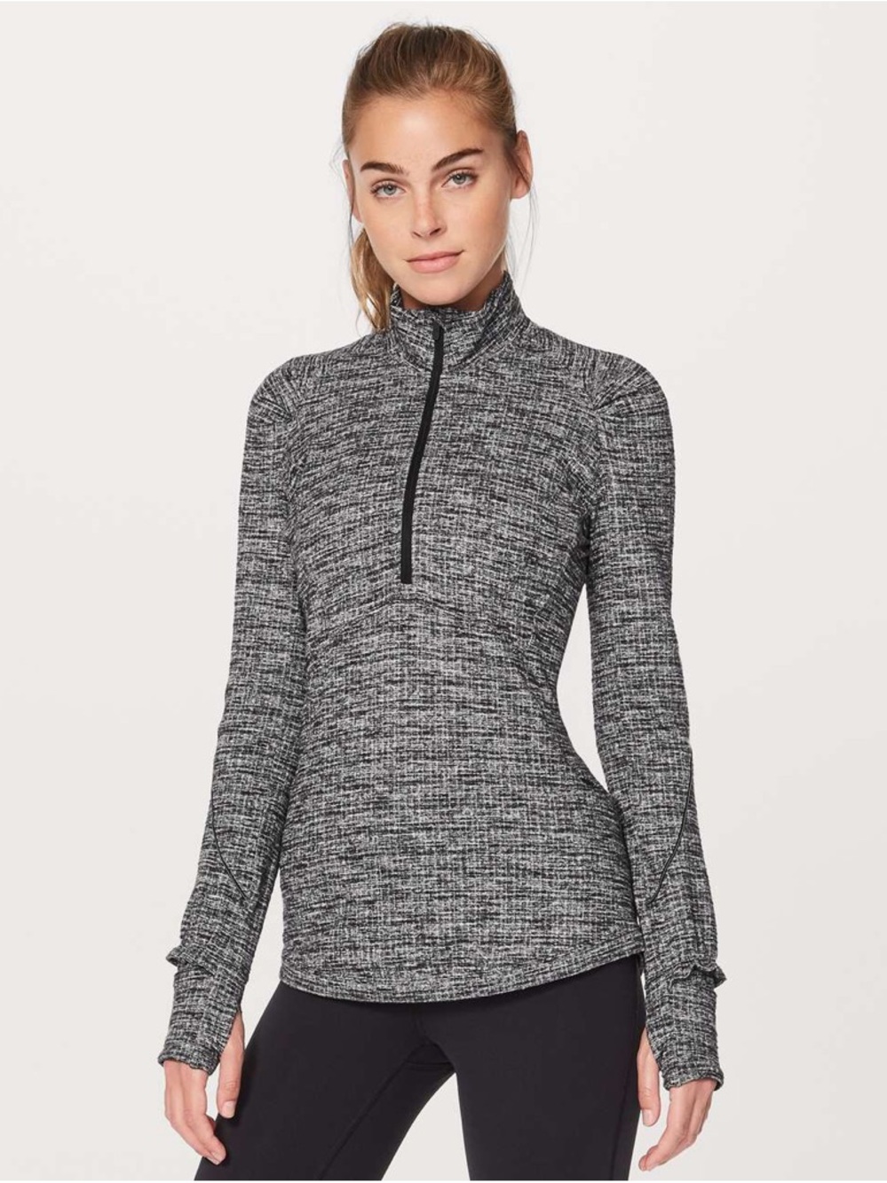 Lululemon Extra Mile 1/2 Zip Long Sleeve Pullover